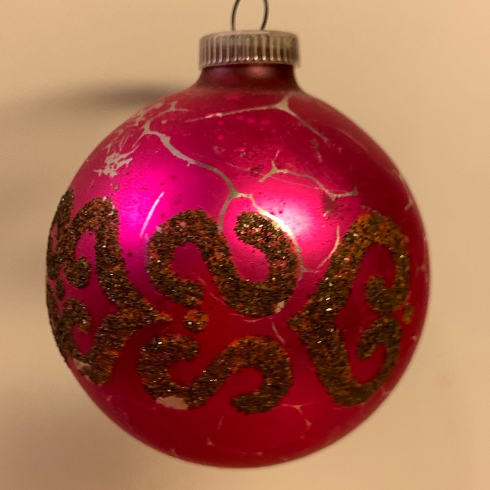 Shiny Brite Vintage Christmas Ornament - Glass